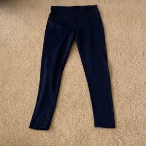 Lined navy leggings